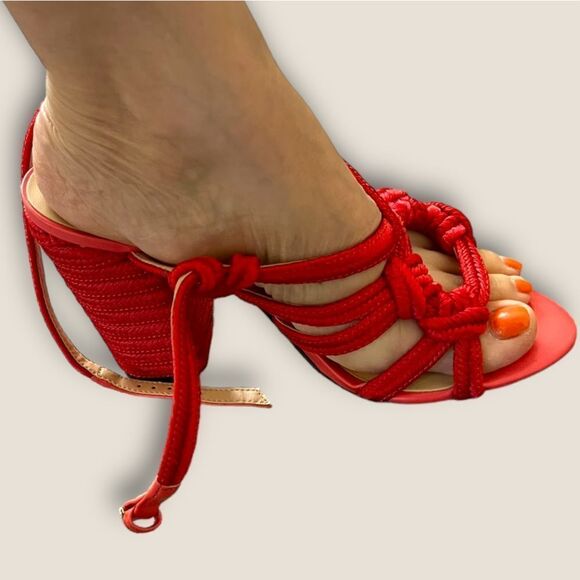 Cabo Red rope tiptoes sandals size 7 - Picture 5 of 7